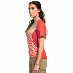 Schöffel Schöffel Proud Trikot Damen Rot/bunt -Cityräder magasin en ligne schoeffel proud jersey shirt women lollipop 5