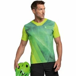 Schöffel Schöffel Runcatrail Shirt Herren Grün -Cityräder magasin en ligne schoeffel runcatrail shirt men lime pop 3