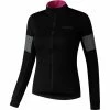 Shimano Kaede Wind Insulated Langarm Trikot Damen Schwarz -Cityräder magasin en ligne shimano kaede wind insulated ls jersey women black 1