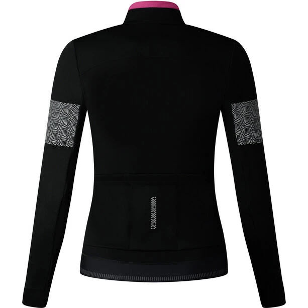 Shimano Kaede Wind Insulated Langarm Trikot Damen Schwarz 4 Shimano Kaede Wind Insulated Langarm Trikot Damen Schwarz – Bild 2