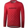 Shimano Myoko Langarmtrikot Herren Rot -Cityräder magasin en ligne shimano myoko ls jersey men red 1