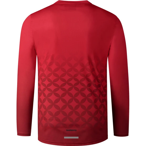 Shimano Myoko Langarmtrikot Herren Rot 4 Shimano Myoko Langarmtrikot Herren Rot – Bild 2