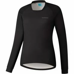 Shimano Saiko Warm Langarm Trikot Damen Schwarz