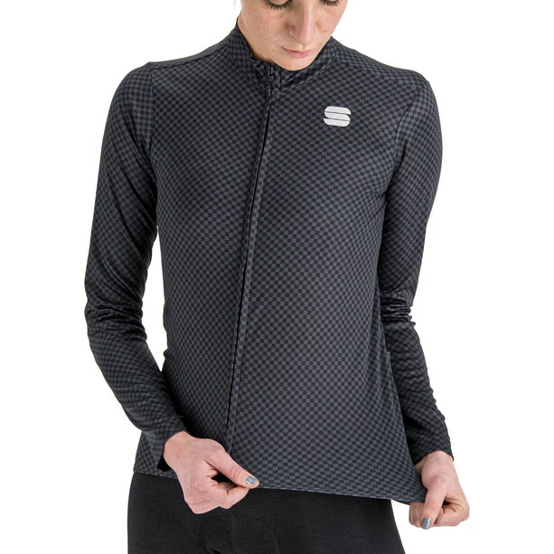 Sportful Checkmate Langarm Thermotrikot Damen Schwarz 7 Sportful Checkmate Langarm Thermotrikot Damen Schwarz – Bild 5