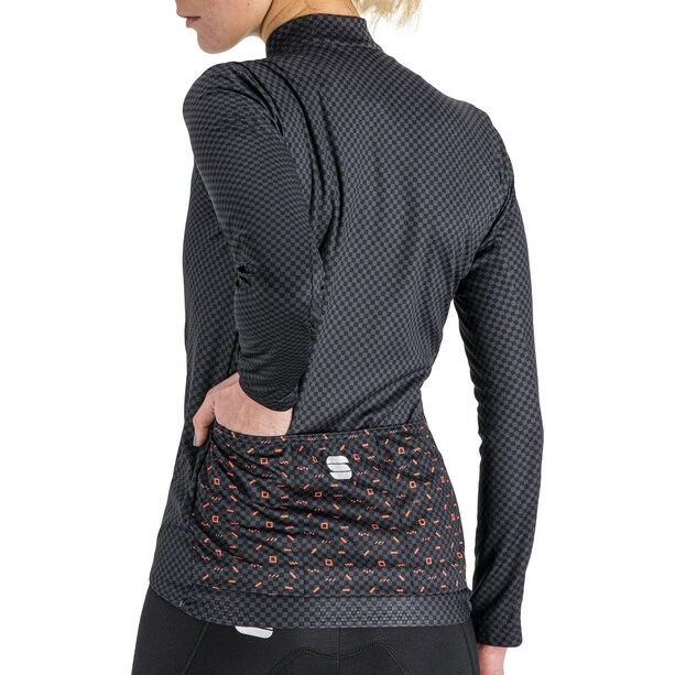 Sportful Checkmate Langarm Thermotrikot Damen Schwarz 8 Sportful Checkmate Langarm Thermotrikot Damen Schwarz – Bild 6