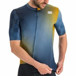 Sportful Rocket Trikot Herren Blau/gelb -Cityräder magasin en ligne sportful rocket jersey men galaxy blue blue sea golden oa 5