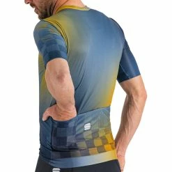 Sportful Rocket Trikot Herren Blau/gelb -Cityräder magasin en ligne sportful rocket jersey men galaxy blue blue sea golden oa 6