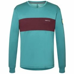 Super.natural Gravier Langarm Tee Herren Türkis