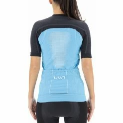UYN Granfondo Kurzarm Biking Shirt Damen Blau/schwarz -Cityräder magasin en ligne uyn granfondo shortsleeve biking shirt women wave blackboard 3