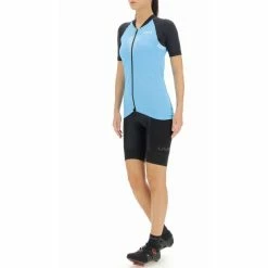 UYN Granfondo Kurzarm Biking Shirt Damen Blau/schwarz -Cityräder magasin en ligne uyn granfondo shortsleeve biking shirt women wave blackboard 4