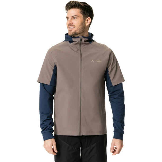 VAUDE All Year Moab Hoodie Mit Durchgehendem Reißverschluss Herren Beige/blau 5 VAUDE All Year Moab Hoodie Mit Durchgehendem Reißverschluss Herren Beige/blau – Bild 3
