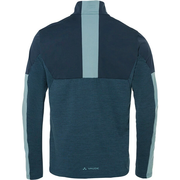 VAUDE All Year Moab T-Shirt Mit Durchgehendem Reißverschluss Herren Blau 4 VAUDE All Year Moab T-Shirt Mit Durchgehendem Reißverschluss Herren Blau – Bild 2