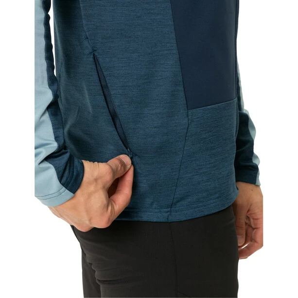 VAUDE All Year Moab T-Shirt Mit Durchgehendem Reißverschluss Herren Blau 7 VAUDE All Year Moab T-Shirt Mit Durchgehendem Reißverschluss Herren Blau – Bild 5