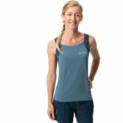 VAUDE Altissimi Ärmelloses Shirt Damen Blau 10 VAUDE Altissimi Ärmelloses Shirt Damen Blau -Cityräder magasin en ligne vaude altissimi sl shirt women blue gray 3
