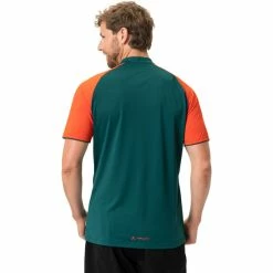 VAUDE Altissimo Pro Kurzarm Shirt Herren Petrol/orange -Cityräder magasin en ligne vaude altissimo pro ss shirt men mallard green 4