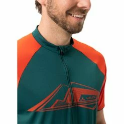 VAUDE Altissimo Pro Kurzarm Shirt Herren Petrol/orange -Cityräder magasin en ligne vaude altissimo pro ss shirt men mallard green 6