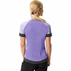 VAUDE Altissimo Q-Zip Kurzarmshirt Damen Lila -Cityräder magasin en ligne vaude altissimo q zip ss shirt women limonium 4