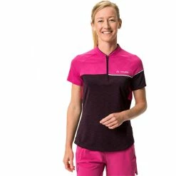 VAUDE Altissimo Kurzarm Shirt Damen Pink 10 VAUDE Altissimo Kurzarm Shirt Damen Pink -Cityräder magasin en ligne vaude altissimo ss shirt women lychee 3
