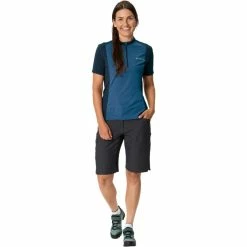 VAUDE Escape Shirt Mit 1/2 Reißverschluss Damen Blau 11 VAUDE Escape Shirt Mit 1/2 Reißverschluss Damen Blau -Cityräder magasin en ligne vaude escape half zip shirt women ultramarine 5
