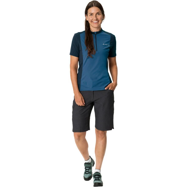VAUDE Escape Shirt Mit 1/2 Reißverschluss Damen Blau 7 VAUDE Escape Shirt Mit 1/2 Reißverschluss Damen Blau – Bild 5