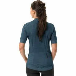 VAUDE Kuro Full-Zip Trikot Damen Blau -Cityräder magasin en ligne vaude kuro full zip tricot women dark sea uni 4