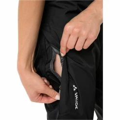 VAUDE Kuro Regenhose Damen Schwarz -Cityräder magasin en ligne vaude kuro rain pants women black 3