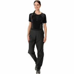 VAUDE Kuro Regenhose Damen Schwarz -Cityräder magasin en ligne vaude kuro rain pants women black 5