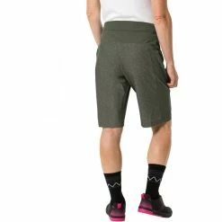 VAUDE Ledro Print Shorts Damen Oliv -Cityräder magasin en ligne vaude ledro print shorts women khaki 4