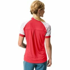VAUDE Ledro Print Kurzarm Shirt Damen Rot -Cityräder magasin en ligne vaude ledro print ss shirt women flame 4