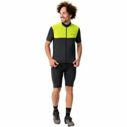 VAUDE Matera Full-Zip Trikot Herren Schwarz/gelb -Cityräder magasin en ligne vaude matera full zip tricot men bright green 5