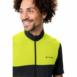 VAUDE Matera Full-Zip Trikot Herren Schwarz/gelb -Cityräder magasin en ligne vaude matera full zip tricot men bright green 6