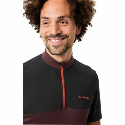 VAUDE Matera Kurzarmtrikot Mit 1/2 Reißverschluss Herren Schwarz -Cityräder magasin en ligne vaude matera half zip ss tricot men black 6
