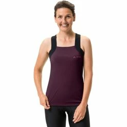 VAUDE Matera Ärmelloses Shirt Damen Lila -Cityräder magasin en ligne vaude matera sl shirt women cassis 3