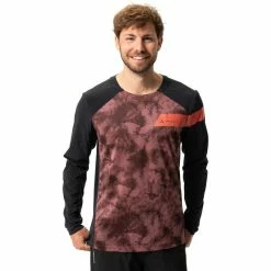 VAUDE Moab Pro Langarmshirt Herren Rot -Cityräder magasin en ligne vaude moab pro ls shirt men dark oak 3