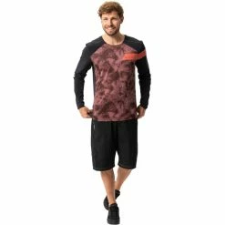 VAUDE Moab Pro Langarmshirt Herren Rot -Cityräder magasin en ligne vaude moab pro ls shirt men dark oak 5