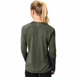 VAUDE Moab Pro Langarmshirt Damen Oliv -Cityräder magasin en ligne vaude moab pro ls shirt women khaki 4