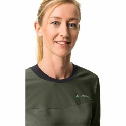 VAUDE Moab Pro Langarmshirt Damen Oliv -Cityräder magasin en ligne vaude moab pro ls shirt women khaki 6
