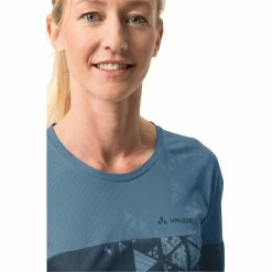 VAUDE Moab V Langarm T-Shirt Damen Blau -Cityräder magasin en ligne vaude moab v ls t shirt women blue gray 6