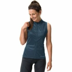 VAUDE Posta Full-Zip Trikot Ohne Ärmel Damen Blau -Cityräder magasin en ligne vaude posta full zip sl tricot women dark sea uni 3