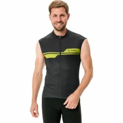 VAUDE Posta Full Zip Trikot Ärmellos Herren Schwarz -Cityräder magasin en ligne vaude posta full zip sleeveless tricot men black 3