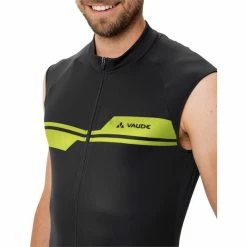 VAUDE Posta Full Zip Trikot Ärmellos Herren Schwarz -Cityräder magasin en ligne vaude posta full zip sleeveless tricot men black 5