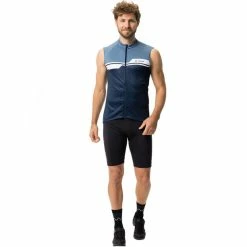 VAUDE Posta Full Zip Trikot Ärmellos Herren Blau -Cityräder magasin en ligne vaude posta full zip sleeveless tricot men blue gray 5