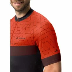 VAUDE Posta Kurzarmtrikot Mit 1/2 Reißverschluss Herren Grau/rot -Cityräder magasin en ligne vaude posta half zip ss tricot men glowing red 6