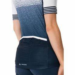 VAUDE Posta Half-Zip Trikot Damen Weiß/blau -Cityräder magasin en ligne vaude posta half zip tricot women white 4