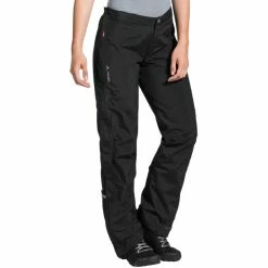 VAUDE Yaras III Regen Zip Hose Damen Schwarz 9 VAUDE Yaras III Regen Zip Hose Damen Schwarz -Cityräder magasin en ligne vaude yaras iii rain zip pants women black 3