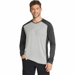 Ziener Nabisco Langarmshirt Herren Grau/schwarz -Cityräder magasin en ligne ziener nabisco ls shirt men dusty grey 3