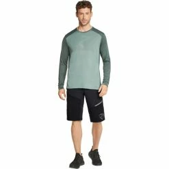 Ziener Nabisco Langarmshirt Herren Grün -Cityräder magasin en ligne ziener nabisco ls shirt men green stone 5