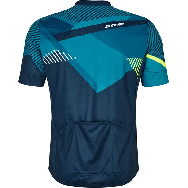 Ziener Nelon Kurzarm Trikot Herren Blau 4 Ziener Nelon Kurzarm Trikot Herren Blau – Bild 2