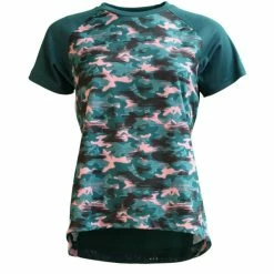 Zimtstern Braapz Kurzarmshirt Damen Petrol/pink