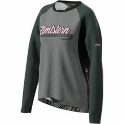 Zimtstern ProTechZonez Langarmshirt Damen Grau/schwarz -Cityräder magasin en ligne zimtstern protechzonez ls shirt women glacier grey pirate black 3